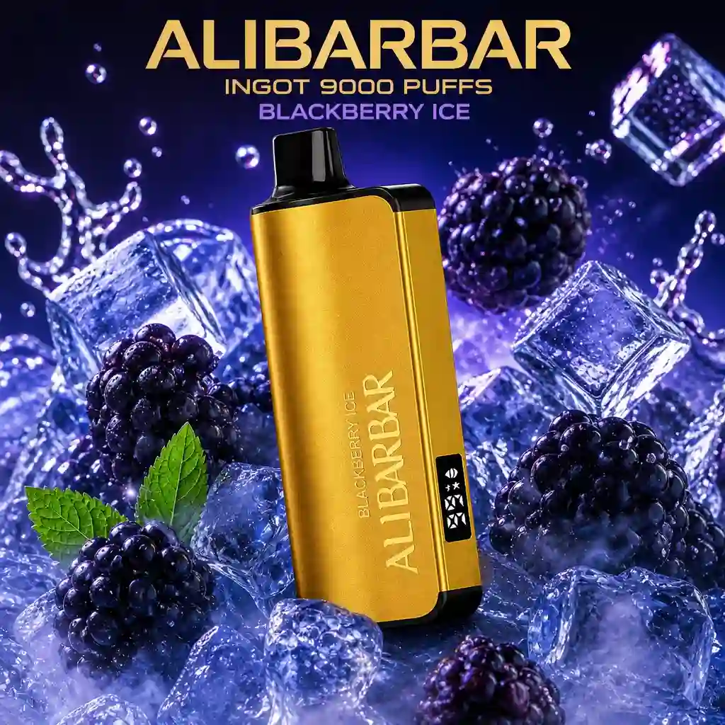 ALIBARBAR INGOT 9000 PUFFS-Blackberry Ice